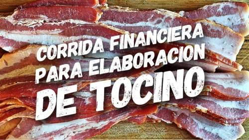 Corrida Financiera para Elaboración de Tocino