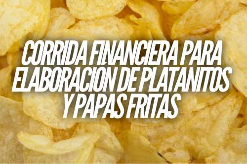 Corrida Financiera para Elaboración de Platanitos y Papas Fritas