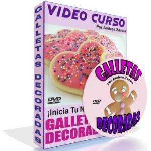 Video Curso de Galletas Decoradas Recetas Paso a Paso